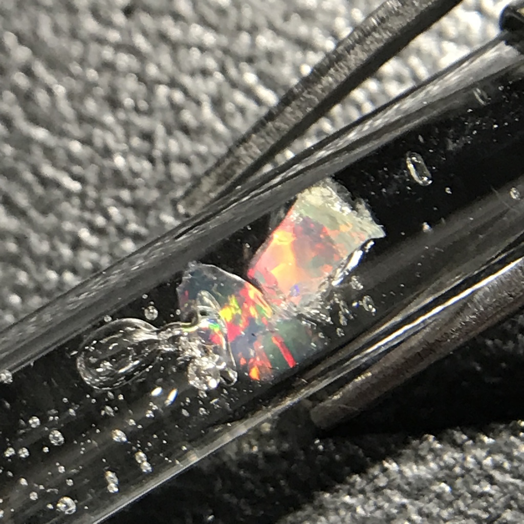 【レビュー用試作品】オパール入り試験管(小)