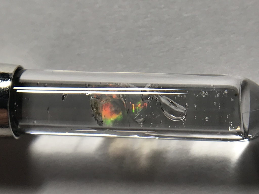 【レビュー用試作品】オパール入り試験管(小)