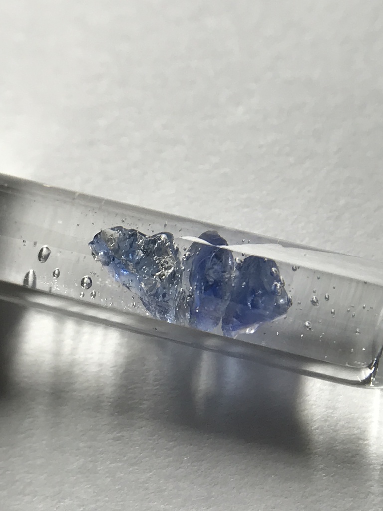 【レビュー用試作品】【レビュー用試作品】(訳あり)サファイア入り試験管(小)