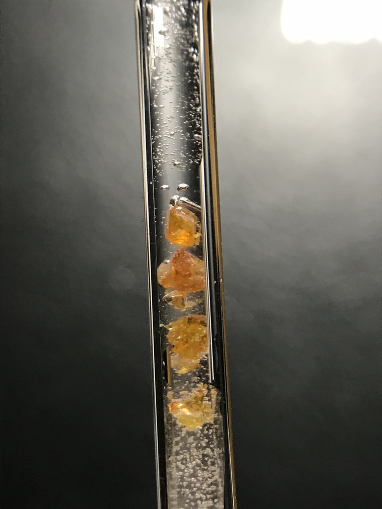 【レビュー用試作品】スファレライト(閃亜鉛鉱)入り試験管