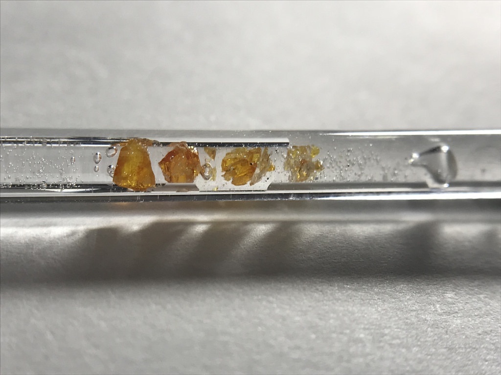 【レビュー用試作品】スファレライト(閃亜鉛鉱)入り試験管