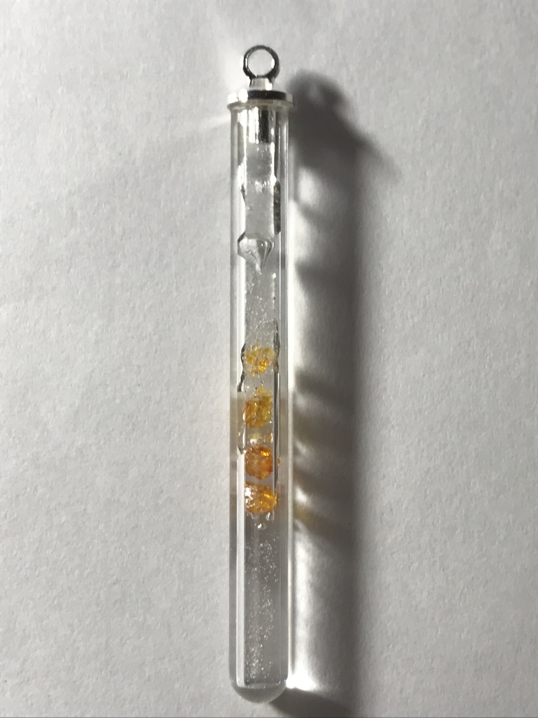 【レビュー用試作品】スファレライト(閃亜鉛鉱)入り試験管