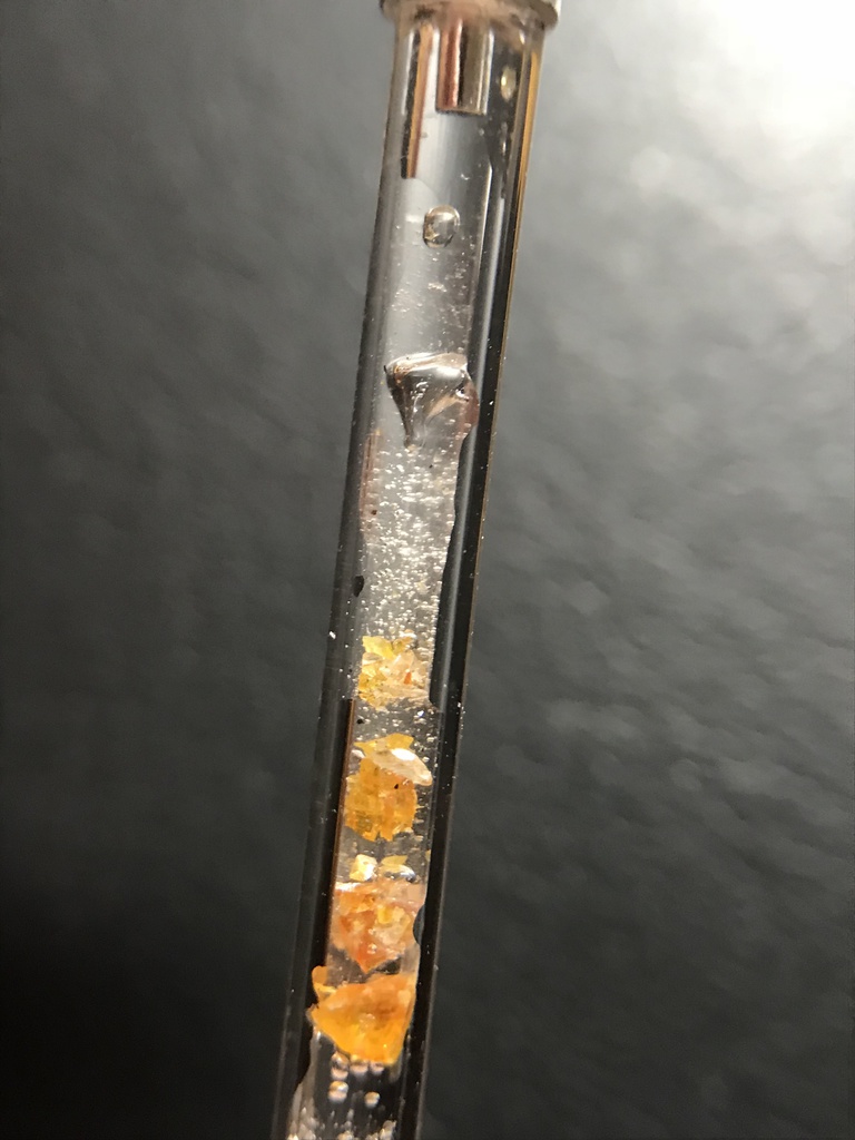 【レビュー用試作品】スファレライト(閃亜鉛鉱)入り試験管