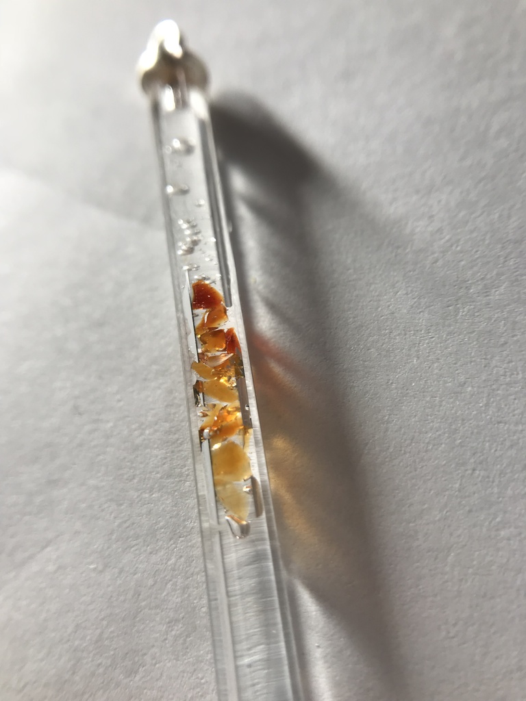 【レビュー用試作品】(訳あり)カーネリアン入り試験管