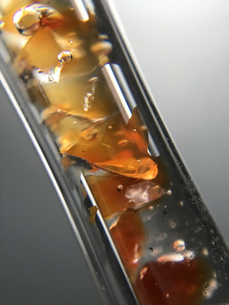 【レビュー用試作品】(訳あり)カーネリアン入り試験管