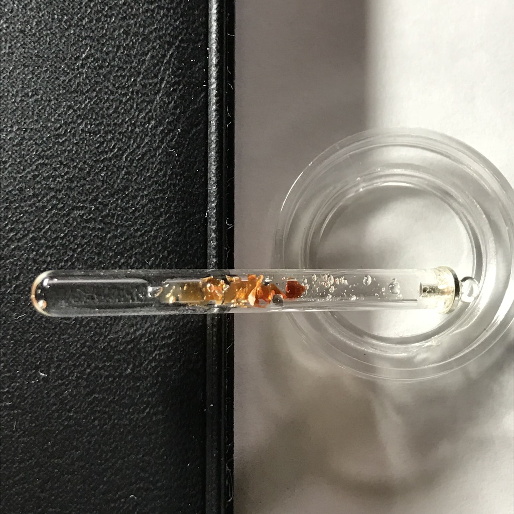 【レビュー用試作品】(訳あり)カーネリアン入り試験管