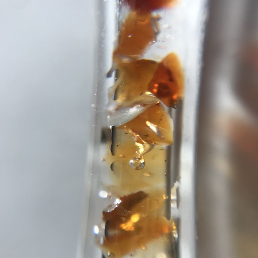 【レビュー用試作品】(訳あり)カーネリアン入り試験管