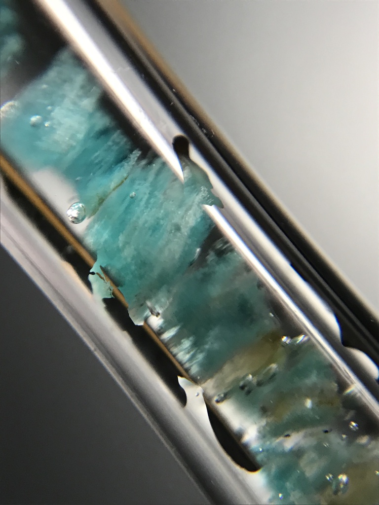 【レビュー用試作品】アマゾナイト入り試験管