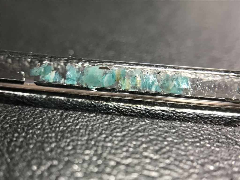 【レビュー用試作品】アマゾナイト入り試験管