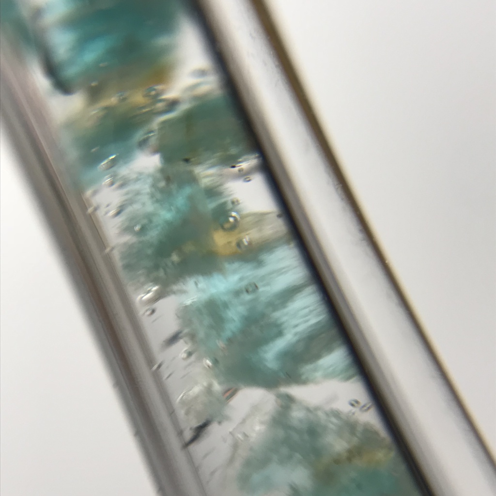 【レビュー用試作品】アマゾナイト入り試験管