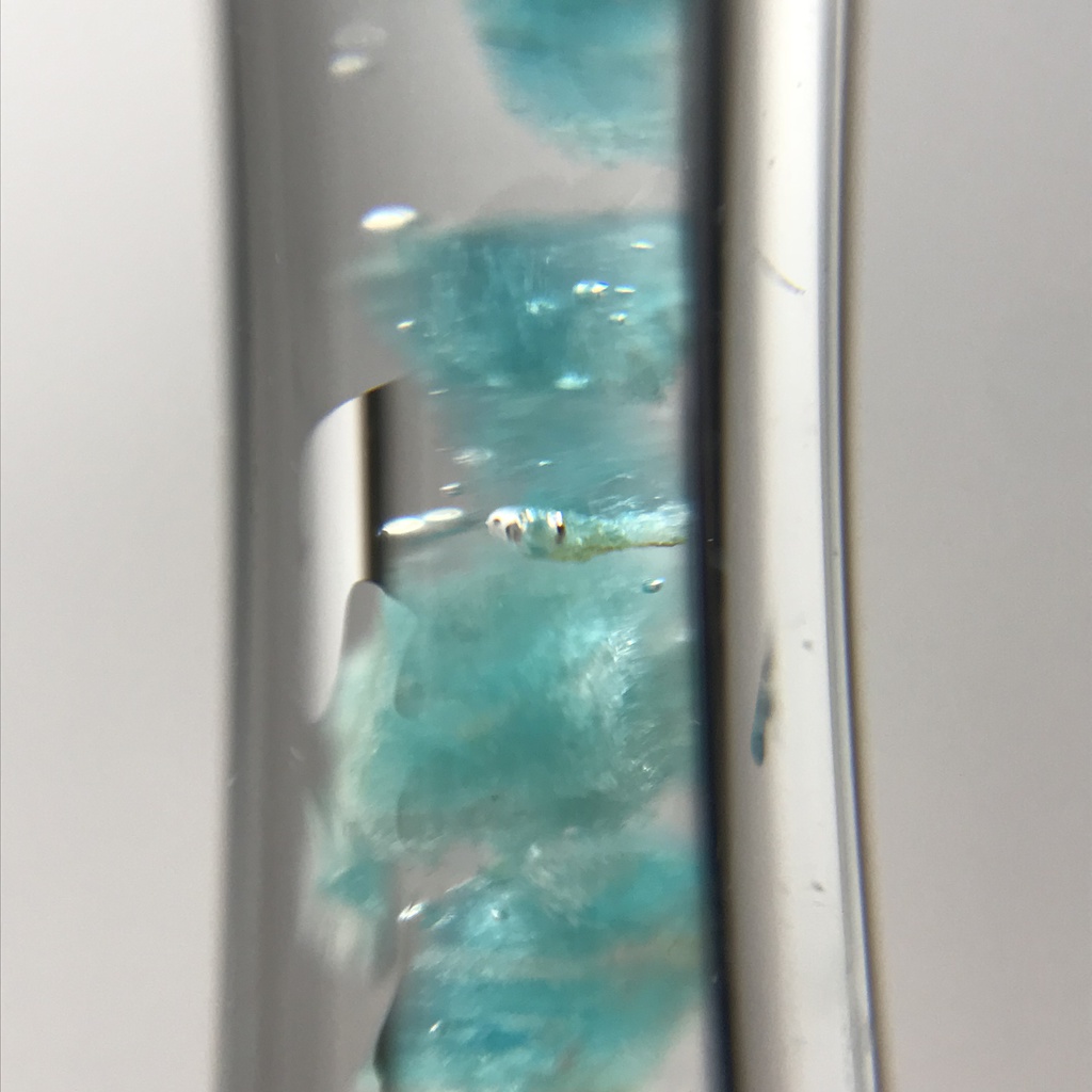 【レビュー用試作品】アマゾナイト入り試験管