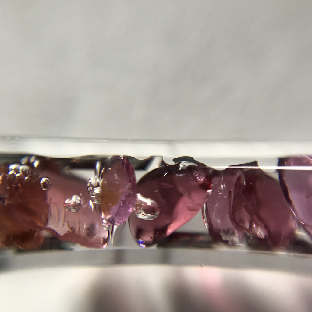 【レビュー用試作品】ロードライトガーネット入り試験管