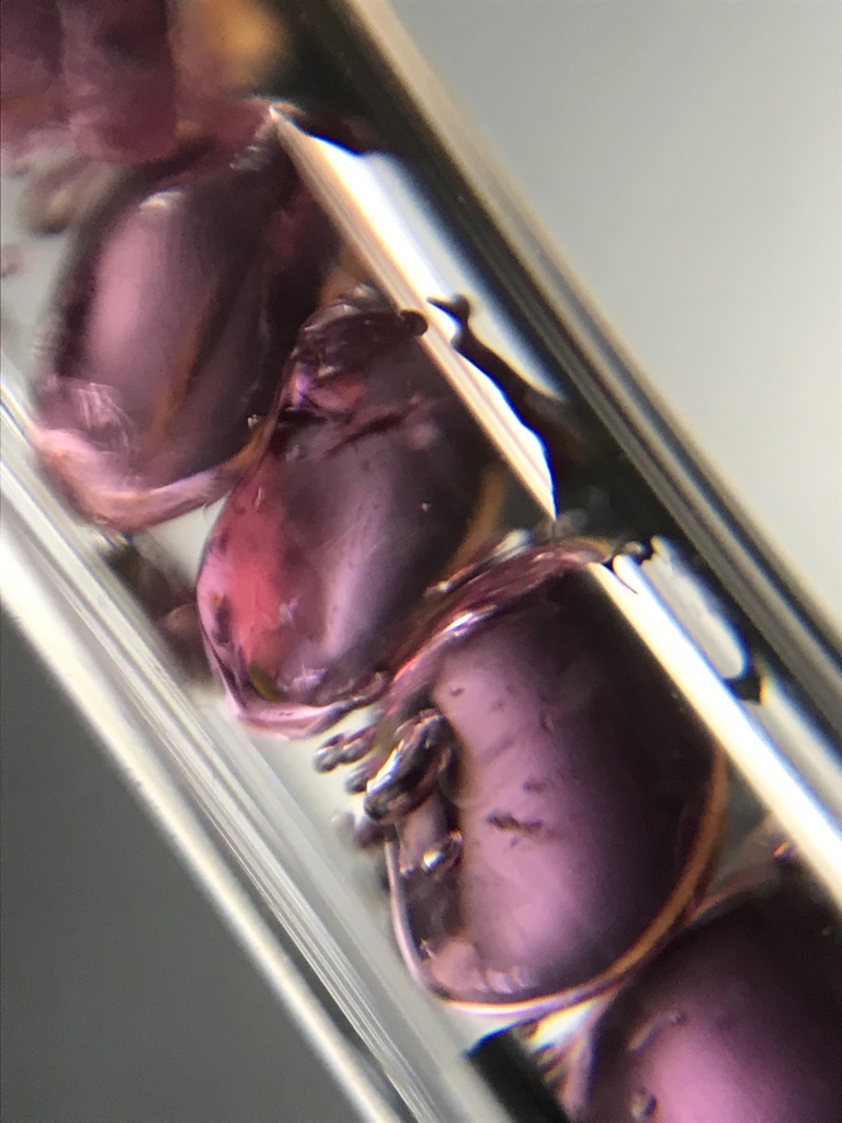 【レビュー用試作品】ロードライトガーネット入り試験管