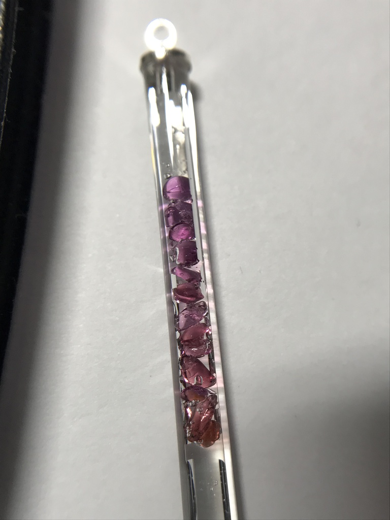 【レビュー用試作品】ロードライトガーネット入り試験管