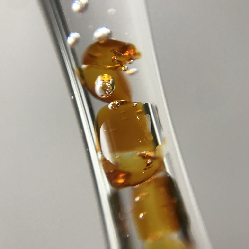 【レビュー用試作品】(訳あり)琥珀入り試験管C