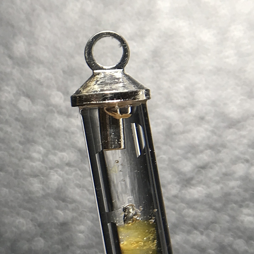 【レビュー用試作品】(訳あり)琥珀入り試験管C