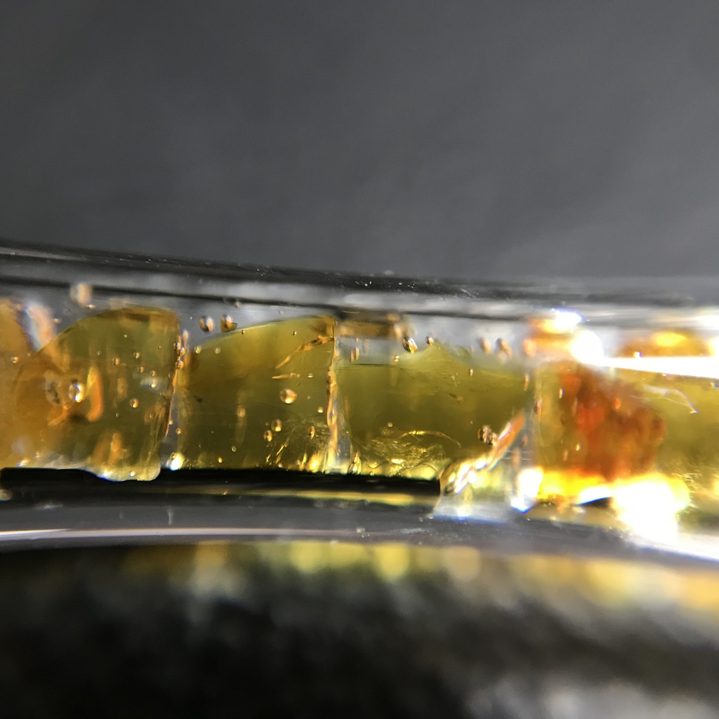 【レビュー用試作品】(訳あり)琥珀入り試験管C