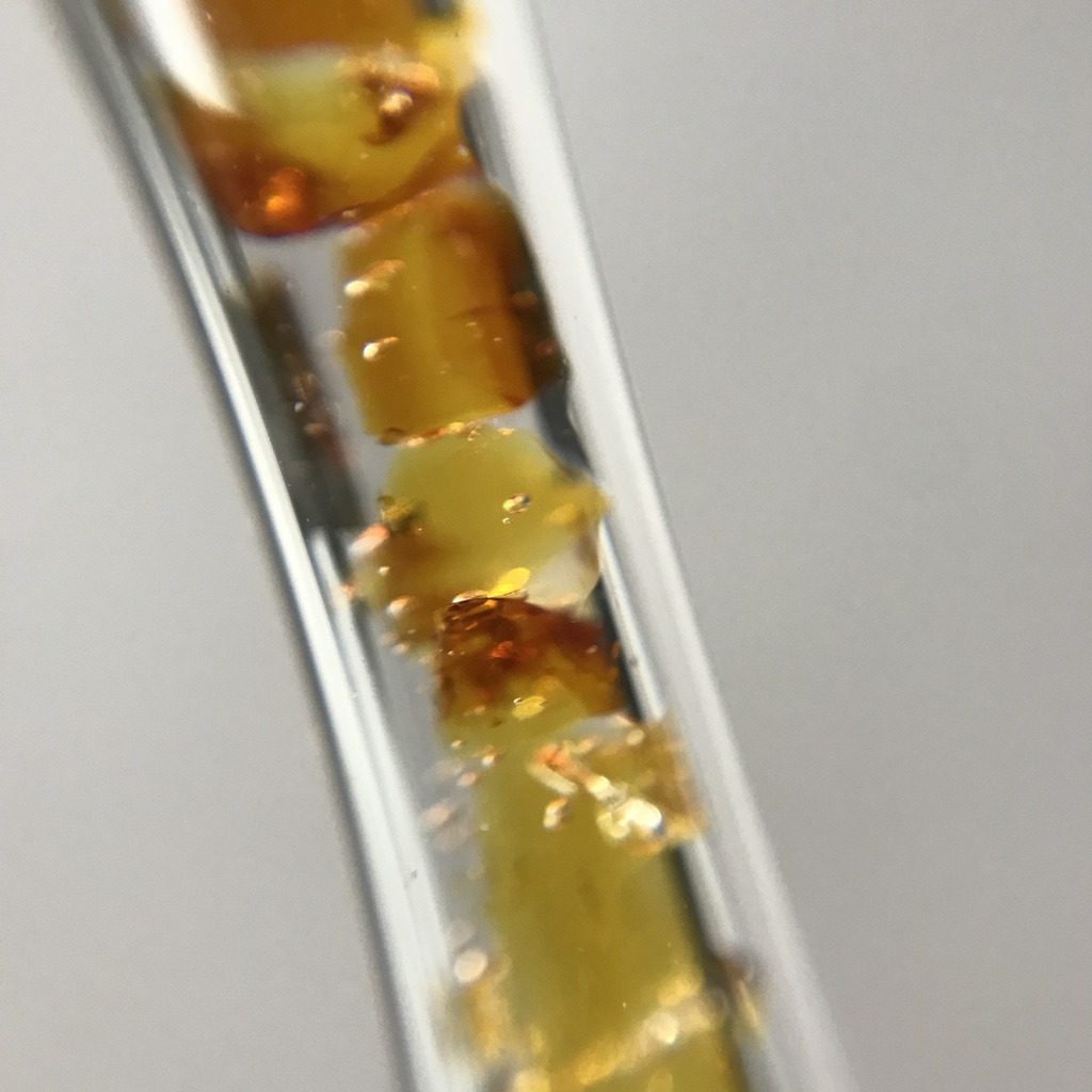 【レビュー用試作品】(訳あり)琥珀入り試験管C