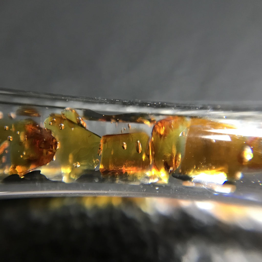 【レビュー用試作品】(訳あり)琥珀入り試験管C