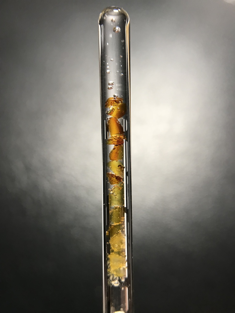 【レビュー用試作品】(訳あり)琥珀入り試験管C