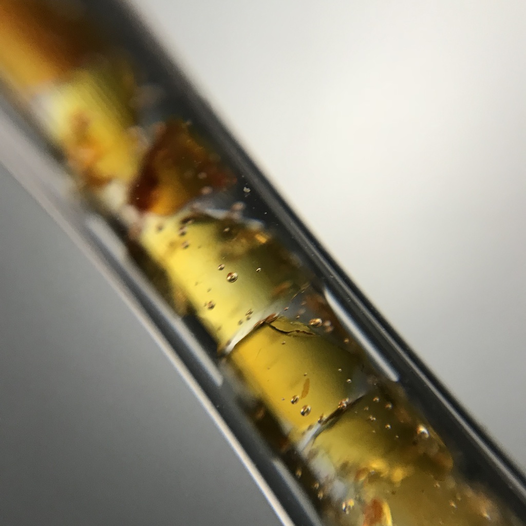 【レビュー用試作品】(訳あり)琥珀入り試験管C