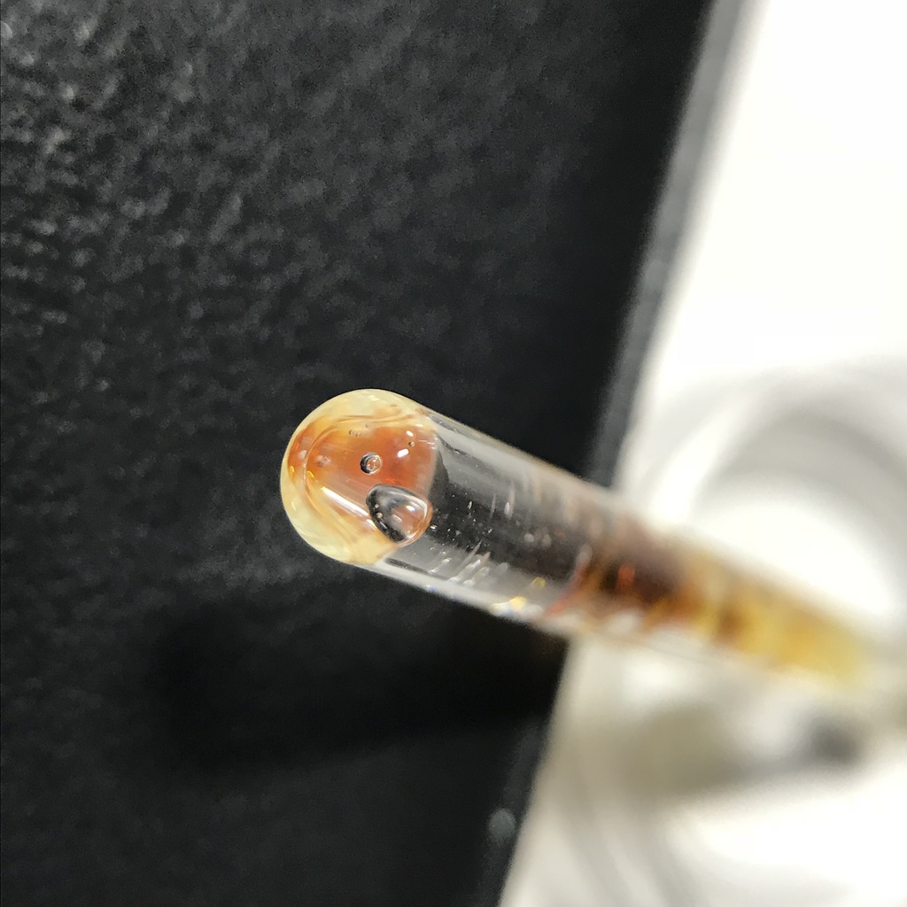 【レビュー用試作品】(訳あり)琥珀入り試験管C