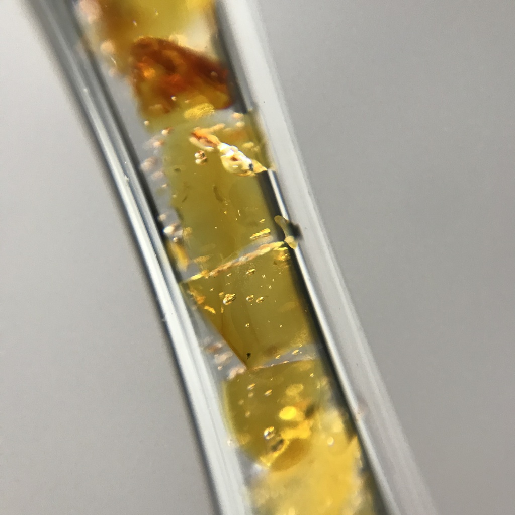 【レビュー用試作品】(訳あり)琥珀入り試験管C