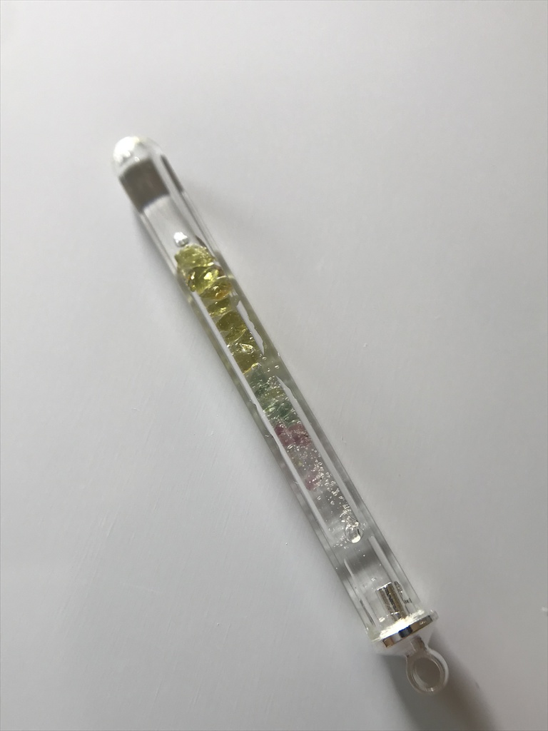 【レビュー用試作品】(訳あり)トルマリン入り試験管