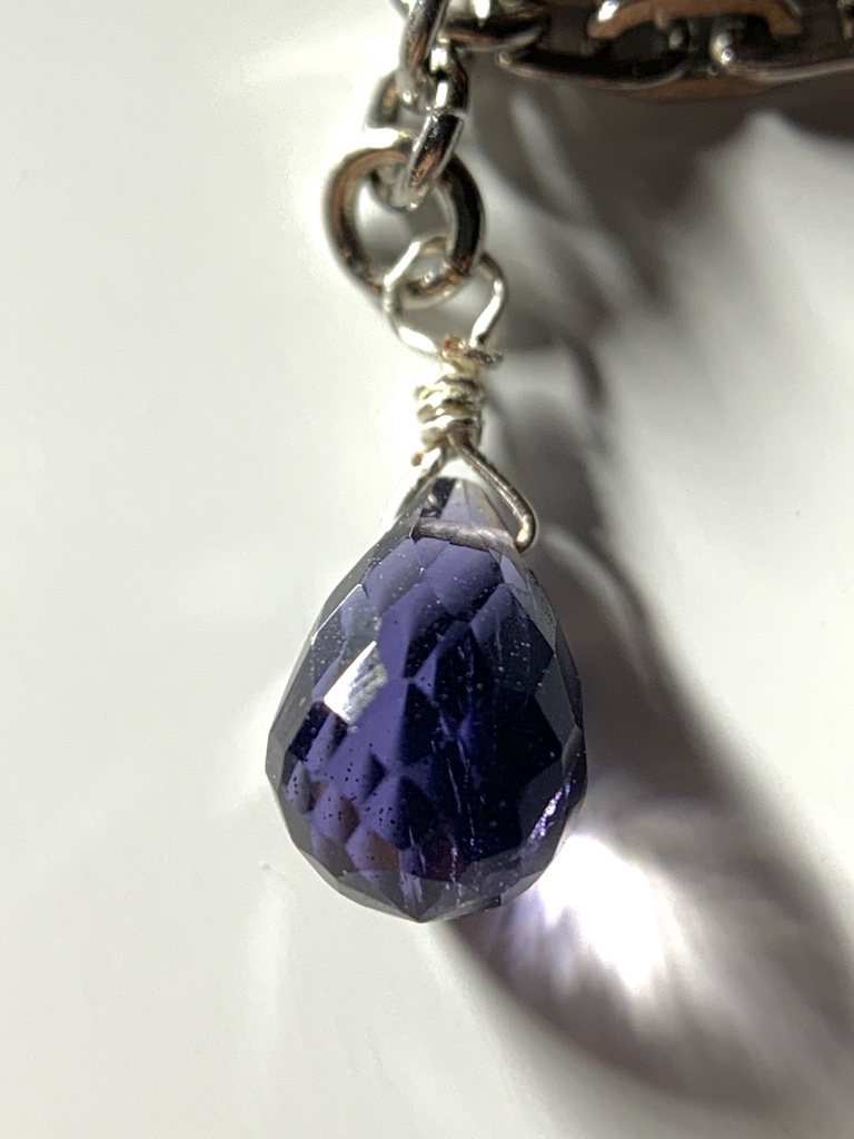 【再販】アイオライトとチェーンのリング