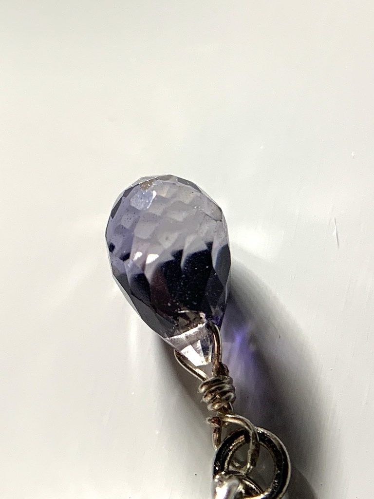 【再販】アイオライトとチェーンのリング