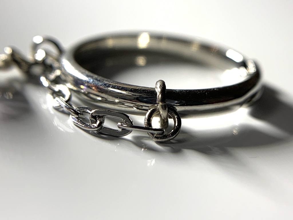 【再販】アイオライトとチェーンのリング