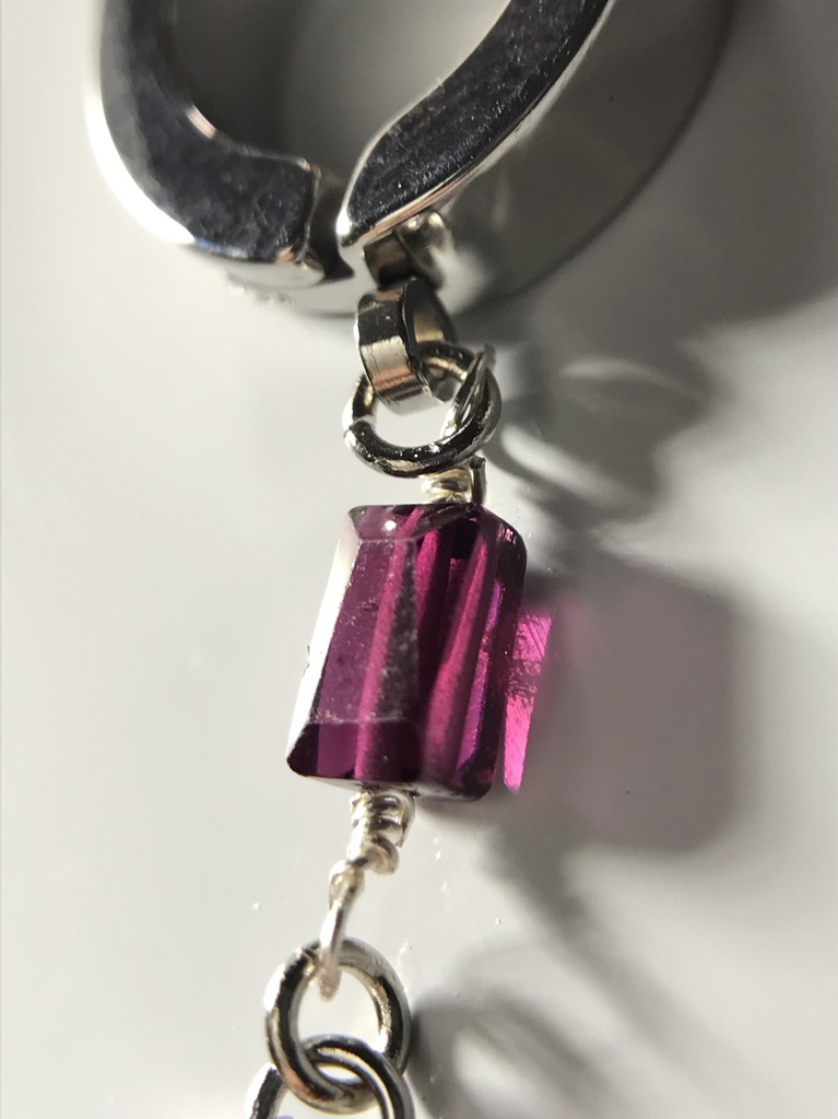 【試作品】ガーネットとスティックのフェイクピアス