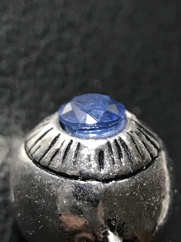 【試作品】カイヤナイトの水晶体の眼球チャーム