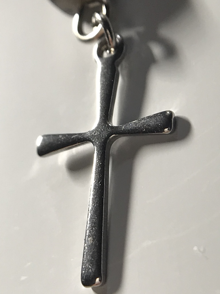 【試作品】ラルビカイトとクロスのピアス