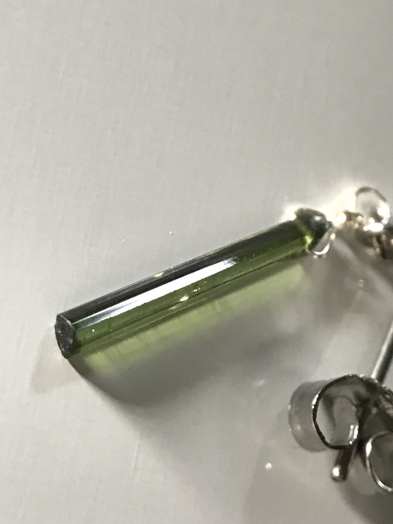 【試作品】トルマリン結晶のピアス