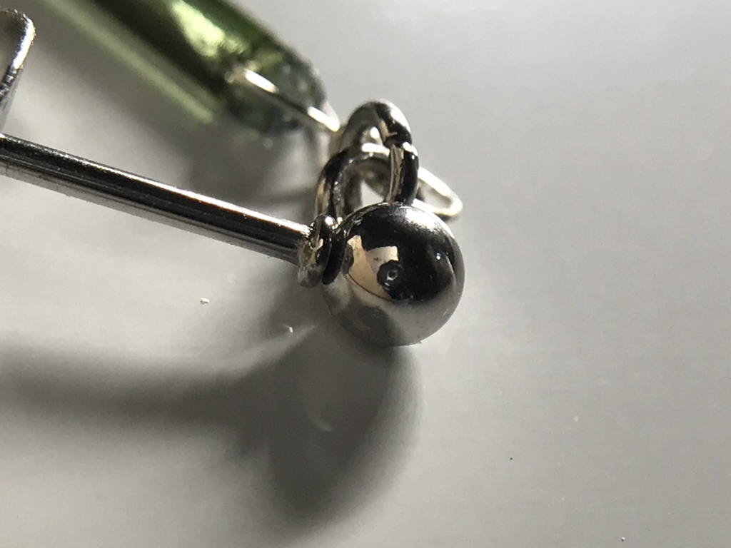 【試作品】トルマリン結晶のピアス