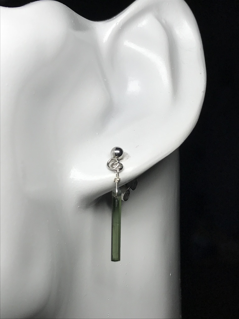 【試作品】トルマリン結晶のピアス