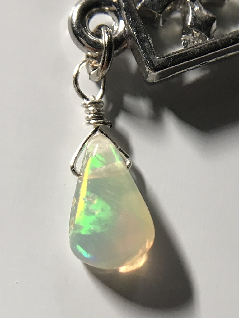 【試作品】オパールとクロスのピアス