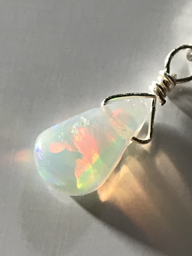 【試作品】オパールとクロスのピアス