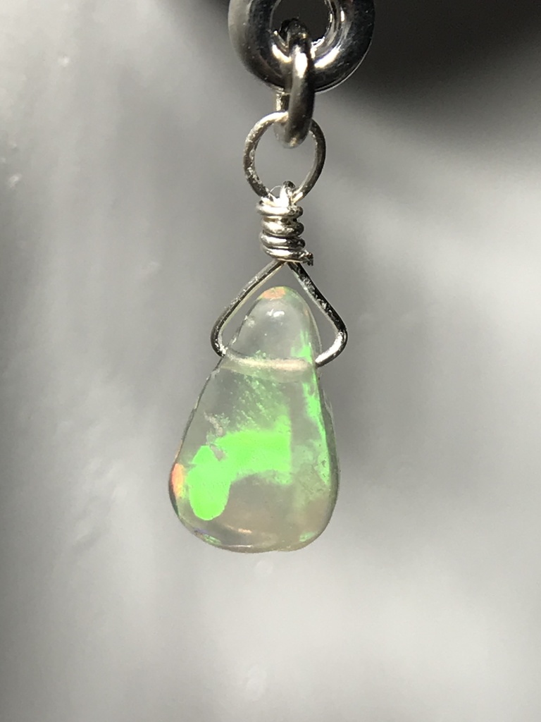 【試作品】オパールとクロスのピアス