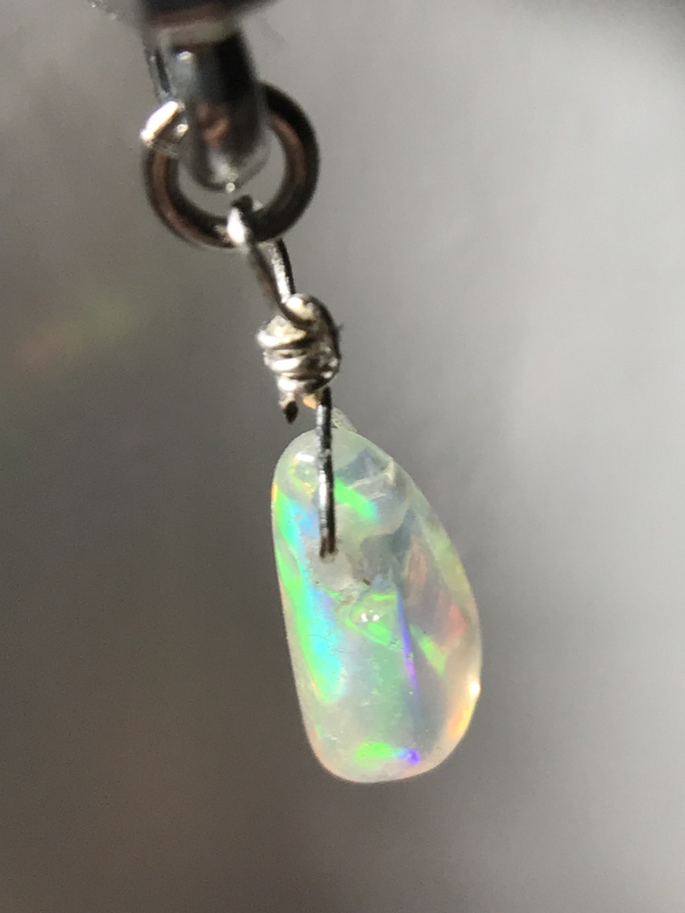 【試作品】オパールとクロスのピアス