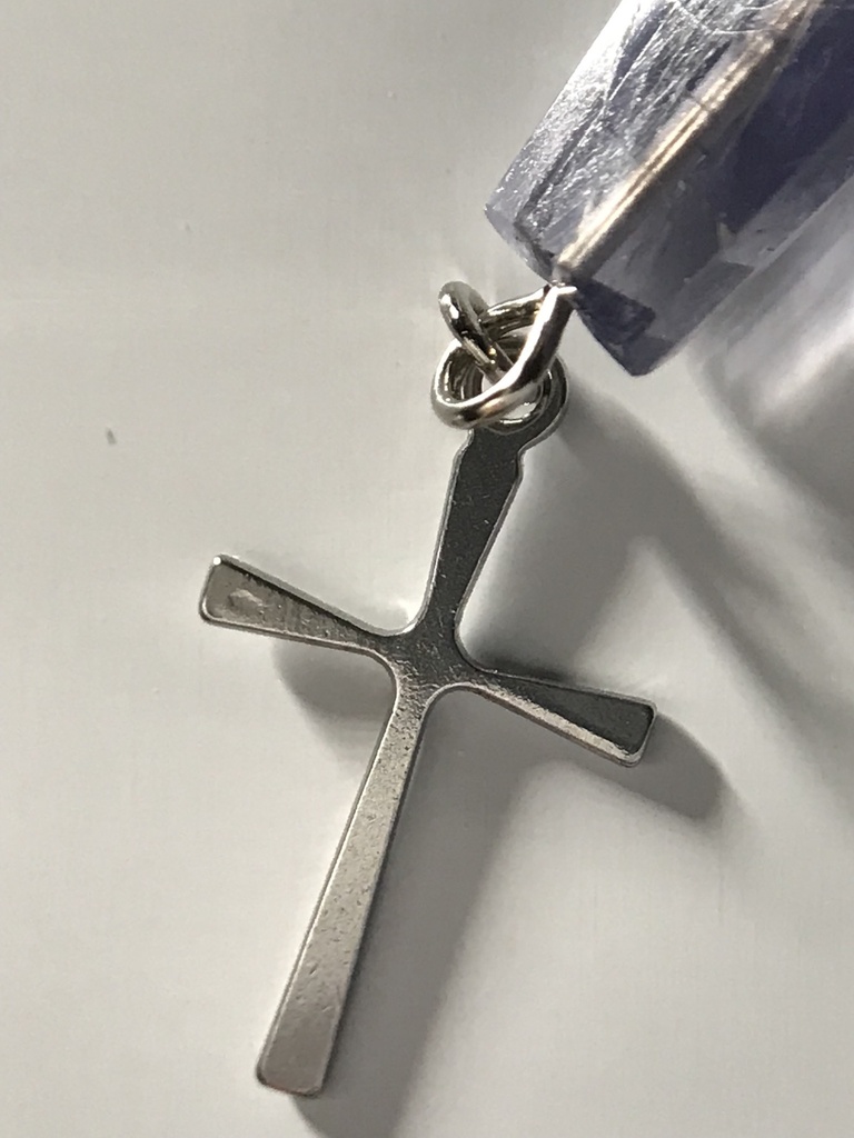 【試作品】【1個売り】アイオライトとクロスのフェイクピアス