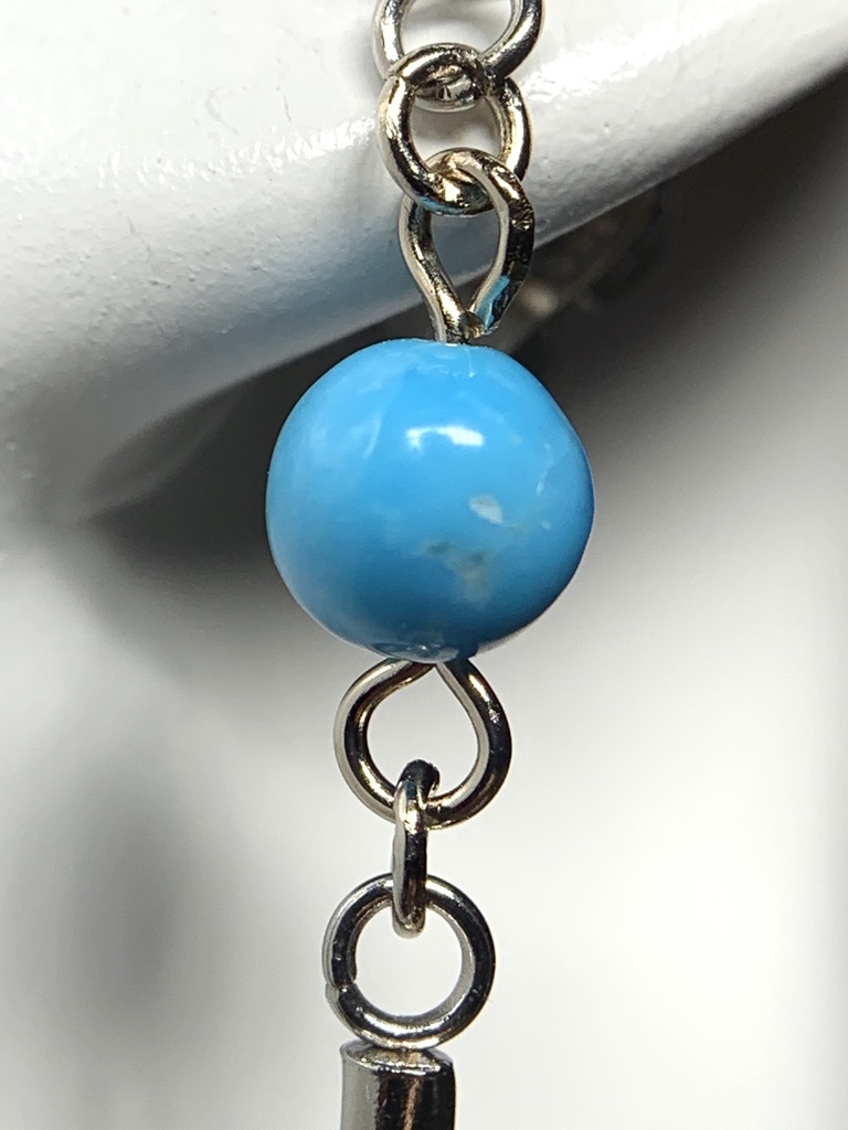 【再販】【1個売り】ターコイズとスティックのピアス