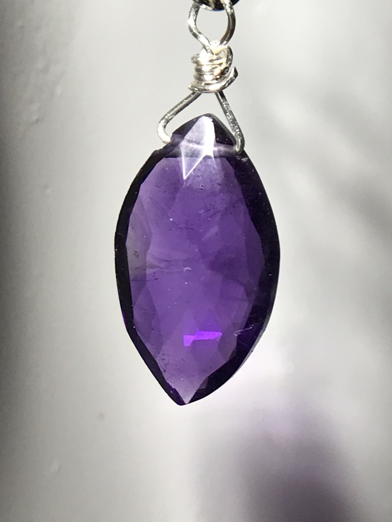 【試作品】水晶とアメジストのピアス