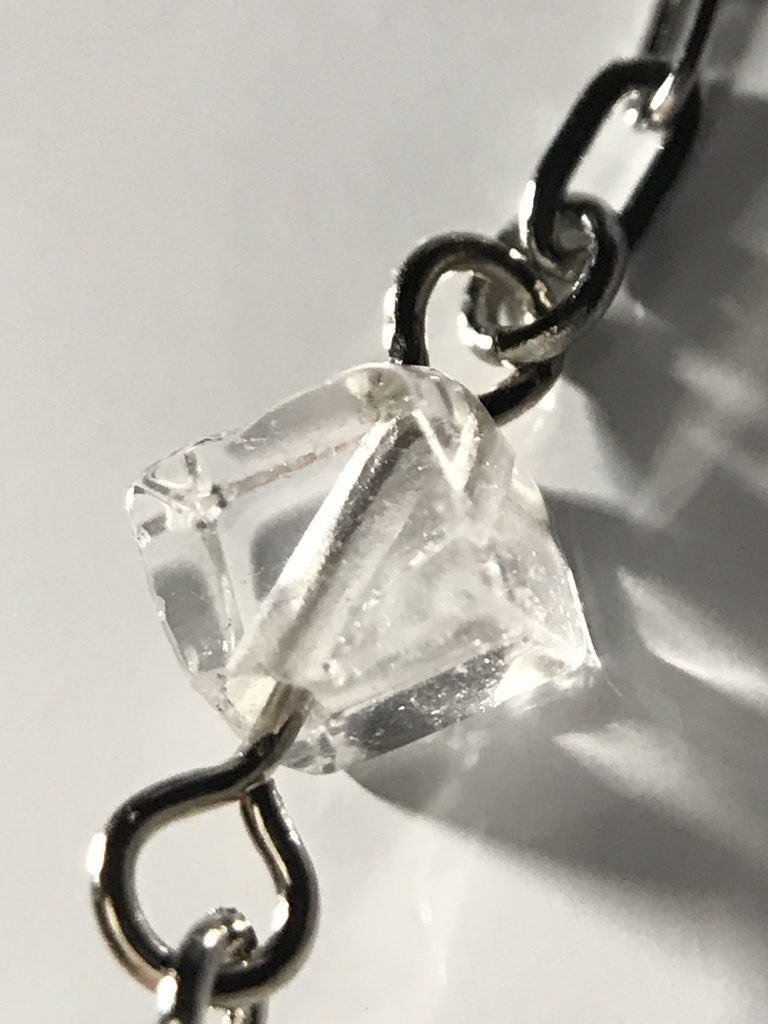 【試作品】水晶とアメジストのピアス