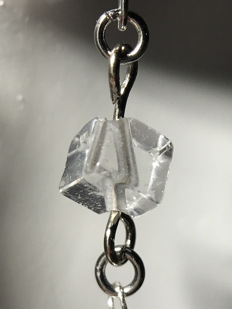 【試作品】水晶とアメジストのピアス