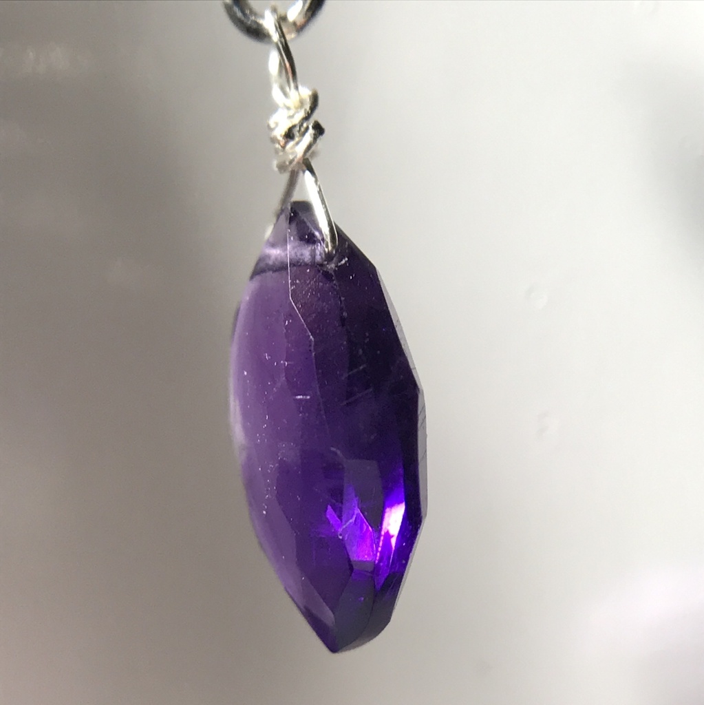 【試作品】水晶とアメジストのピアス