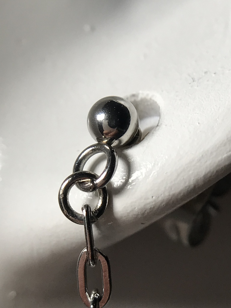 【試作品】水晶とアメジストのピアス