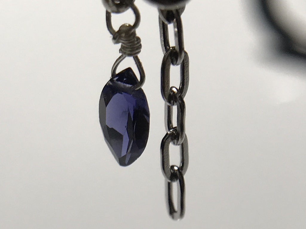 【試作品】アイオライトとアンカーのチャーム