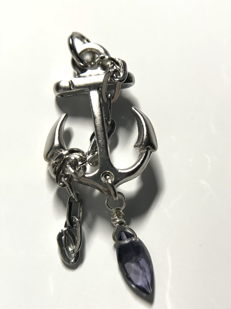 【試作品】アイオライトとアンカーのチャーム